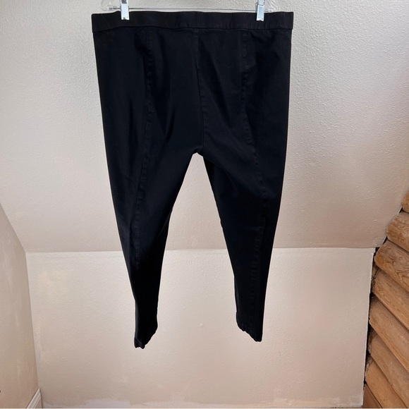 LAUREN RALPH LAUREN GREEN LABEL Black Skinny  Leggings. Size 16W.  Elastic Waist - Picture 3 of 9